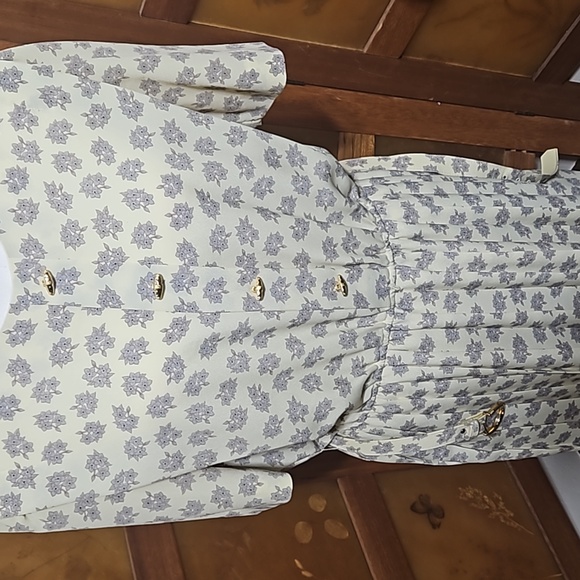 Vintage Buttery Yellow Floral Day Dress - Picture 12 of 15